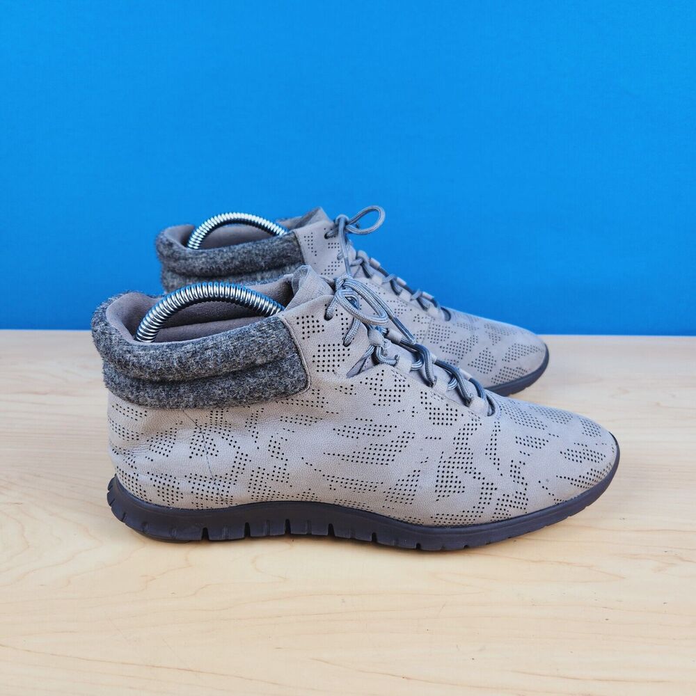 Cole Haan Zerogrand Perforated Mid Trainers Womens Size‎ 8.5B ankle Boots W06173